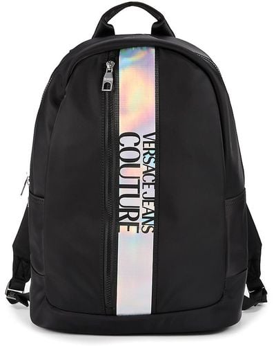 Versace Icon Logo Backpack - Black