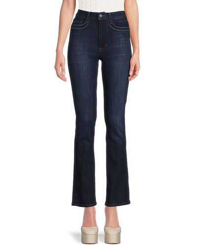 Fidelity Lily Mid Rise Flared Jeans - Blue
