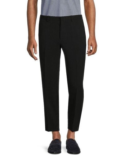 Theory Curtis Wool Blend Trousers - Black