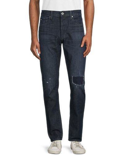 G-Star RAW High Rise Distressed Jeans - Blue