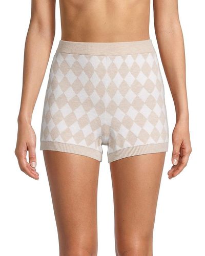 Skin Prairie Jacquard Knit Shorts - White