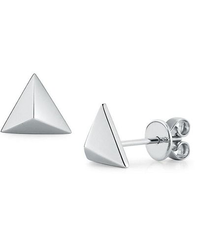 Nephora Pyramid Stud Earrings - Metallic