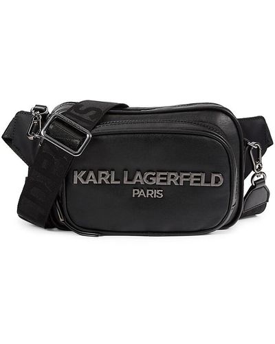 Karl Lagerfeld Voyage Convertible Belt Bag - Black