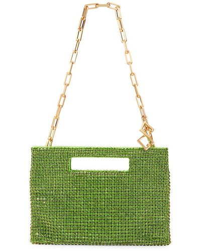 Cult Gaia Embellished Chain Shoulder Bag - Green
