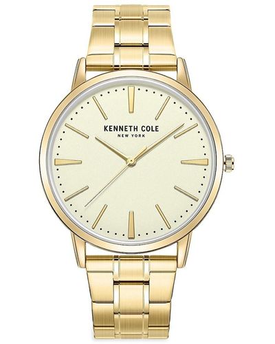 Kenneth Cole Classic 44mm Stainless Steel Bracelet Watch - Metallic
