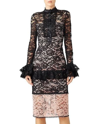 Alexis Beverly Lace Sheath Dress - Black