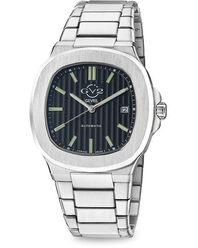 Gv2 Potente 40Mm Swiss Automatic Stainless Steel Bracelet Watch - Gray