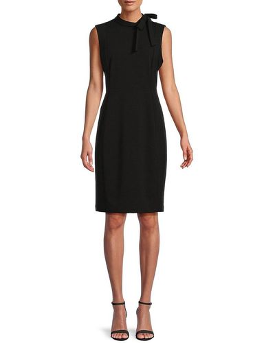 Calvin Klein Sleeveless Mini Dress - Black