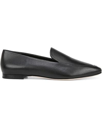 Vince Brette Leather Loafers - Black