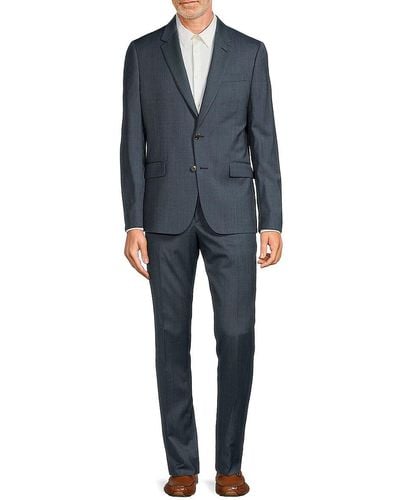 Paul Smith Tailored Fit Wool Suit - Blue