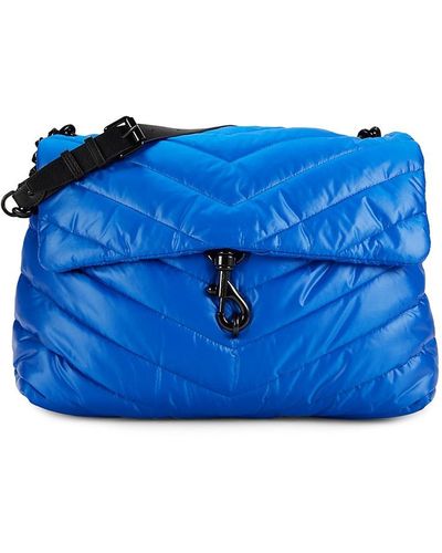 Rebecca Minkoff Extra Large Edie Quilted Shoulder Bag - Blue