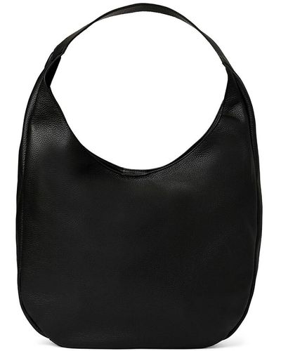 Bruno Magli Celeste Pebbled Leather Hobo Bag - Black