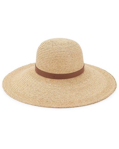 Bruno Magli Straw Sun Hat - Natural