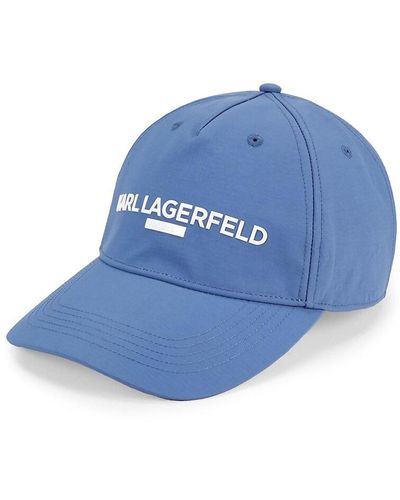 Karl Lagerfeld Logo Baseball Cap - Blue
