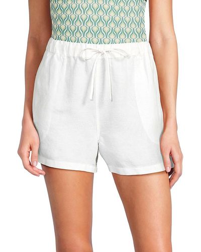 Onia 'Linen Blend Drawstring Shorts - White