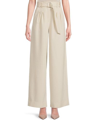 French Connection Belted Trousers - Natural