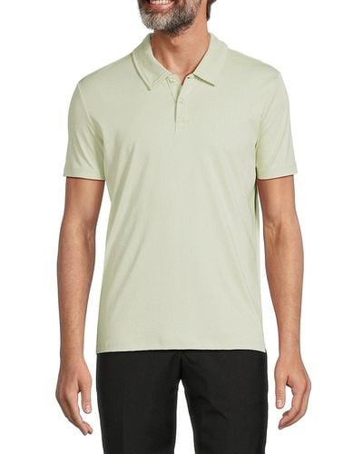 Saks Fifth Avenue 'Ultraluxe Solid Polo - Green