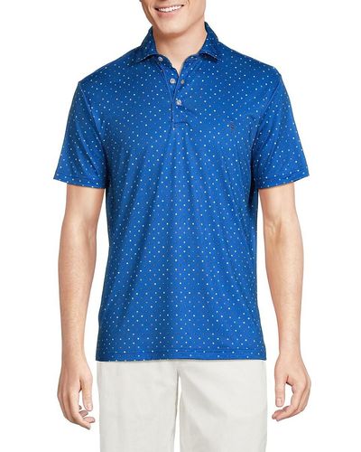 Tailorbyrd Pool Balls Performance Polo - Blue