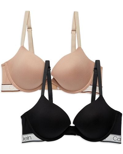 Calvin Klein 2-pack T-shirt Bra Set in Black