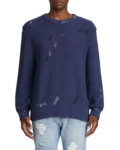 NSF Oversized Crewneck Sweatshirt - Blue