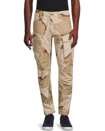 G-Star RAW Rovic Camo Cargo Trousers - Natural