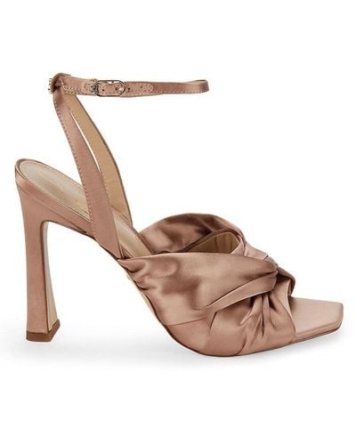 Sam Edelman Lavendar Metallic Stiletto Heel Sandals - Pink