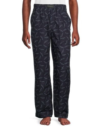 Ted Baker Luxe Print Pyjama Trousers - Blue