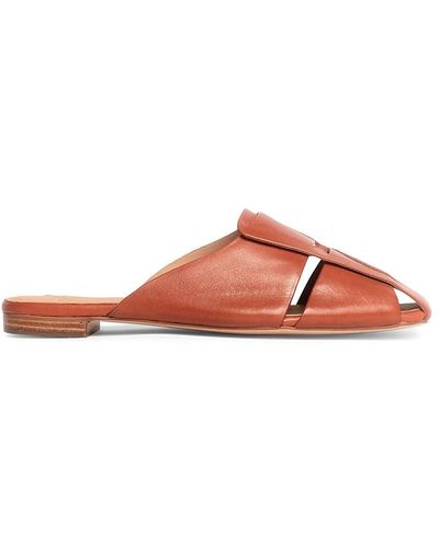 Anthony Veer Mia Leather Mules - Pink
