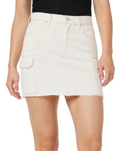 Hudson Jeans Viper Cargo Mini Skirt - White