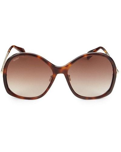 Max Mara 60mm Butterfly Sunglasses - Brown