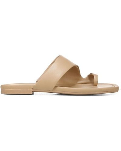 Vince Dawn Leather Flat Sandals - White