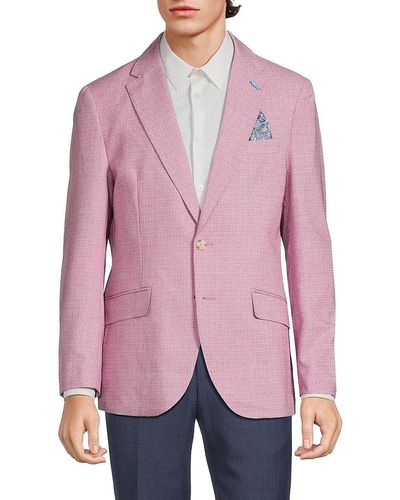 Tailorbyrd Textured Blazer - Pink