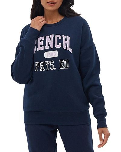 Bench Mayhem Varsity Crewneck Sweatshirt - Blue