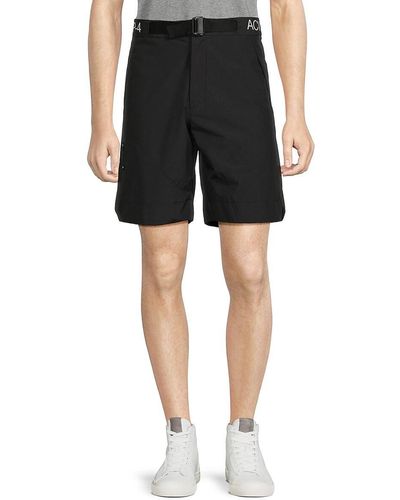 A_COLD_WALL* * Logo Belted Shorts - Black