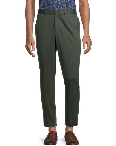Jack Victor Slim-fit Wool Blend Pants - Green