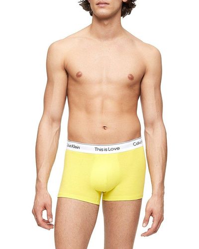 Yellow Calvin Klein Underwear for Men | Lyst
