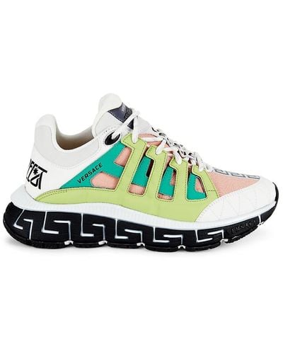 Versace Trigreca Colorblock Sneakers - Green