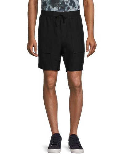 Vince Solid Drawstring Shorts - Black
