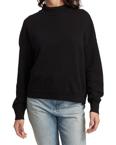 NSF Cleo Mockneck Sweatshirt - Black