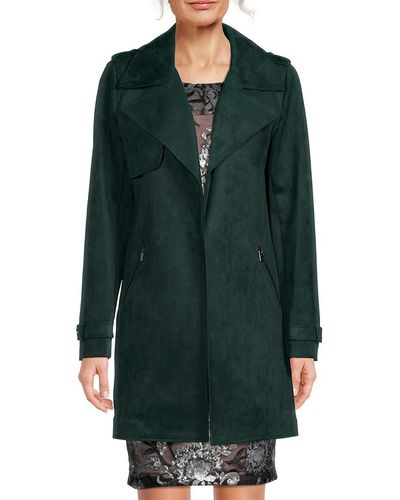 Calvin Klein Malachite Velvet Coat - Green