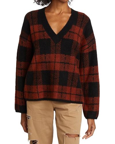 Rails Colleen Plaid Sweater - Red