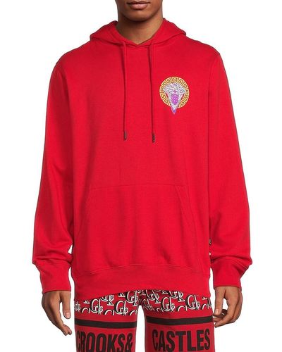 Crooks and Castles 'Royal Medusa Pullover Hoodie - Red