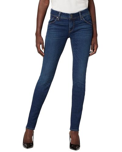Hudson Jeans Collin Mid Rise Skinny Jeans - Blue