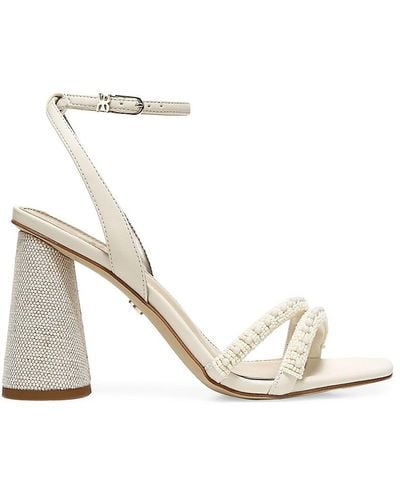 Sam Edelman Kia Beaded High-heel Sandals - White