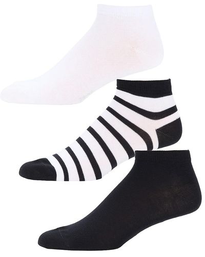 FALKE Happy Box 3-Piece Assorted Ankle Socks - Black