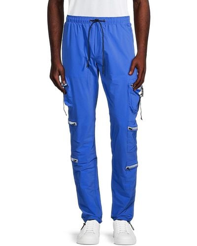 American Stitch Combat Nylon Cargo Pants - Blue