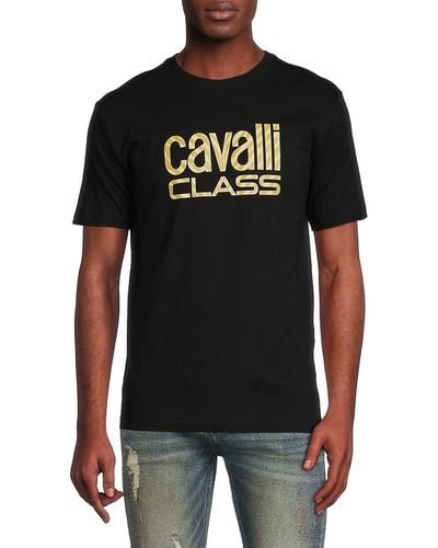 Class Roberto Cavalli 'Logo Graphic Tee - Black