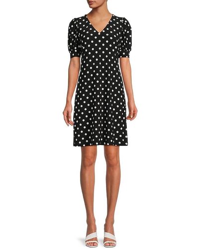 Tommy Hilfiger Surplice Tiered Mini Dress - Black