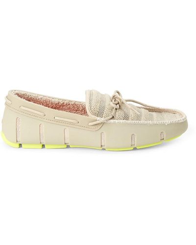 Swims Terry Driving Loafers - White
