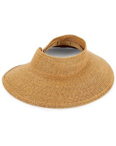 San Diego Hat Company Contrast Roll-up Visor - Brown